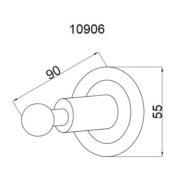 Крючок Boheme Murano хром 10906-CR